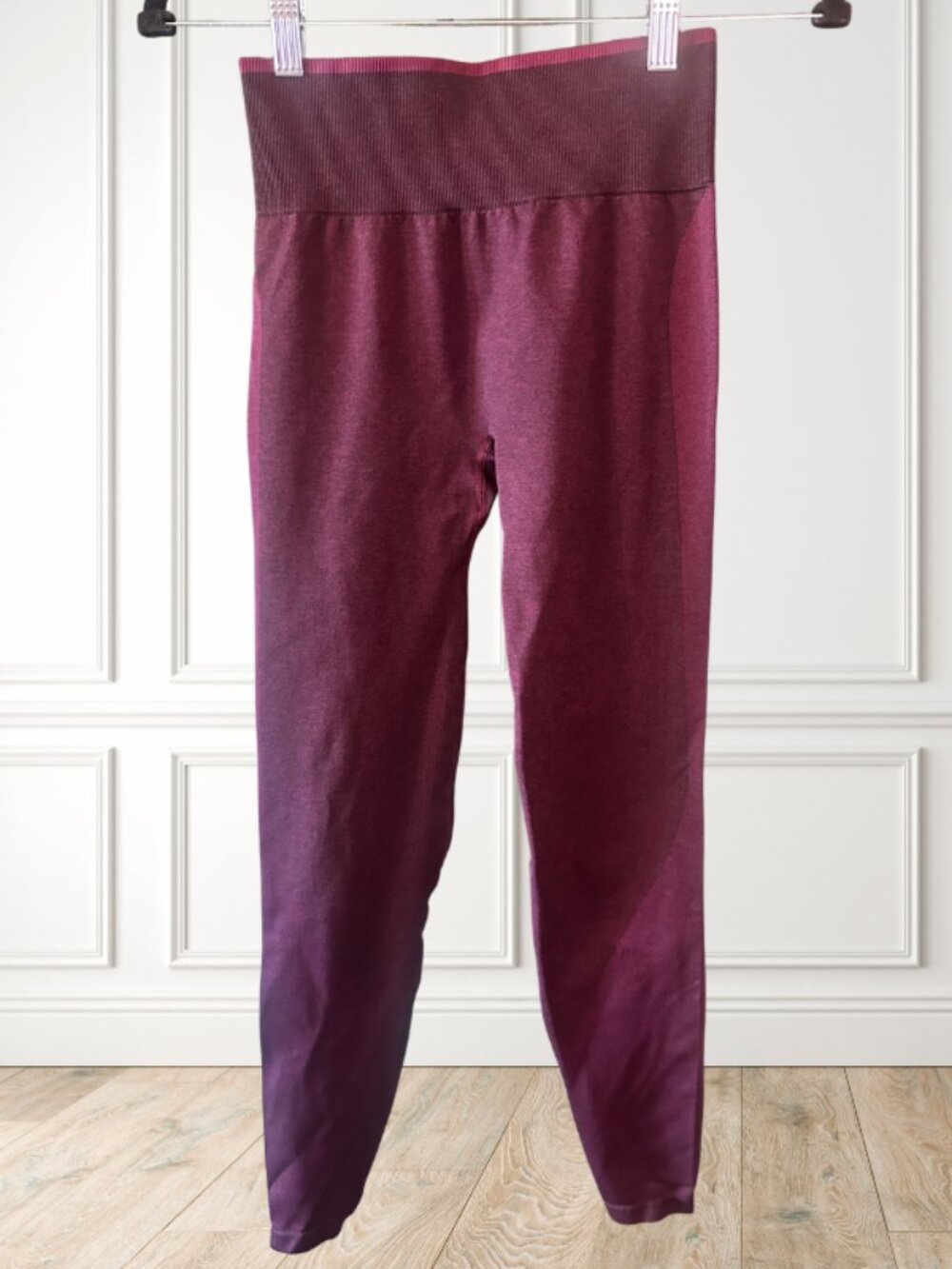 PINK Victoria's Secret Seamless High Rise Leggings Burgundy Small